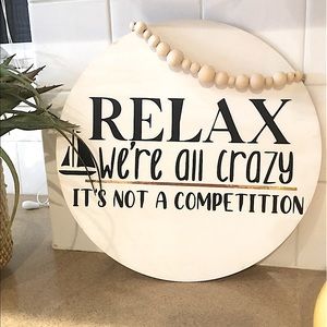 NEW‼️Farmhouse Sign -RELAX